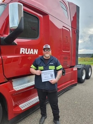 Michael J with Tractor